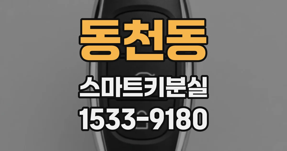 동천동 스마트키분실