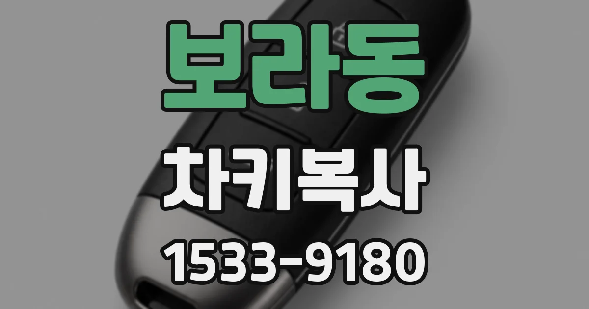 보라동 차키복사