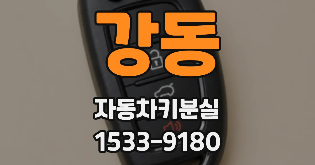 강동 자동차키분실