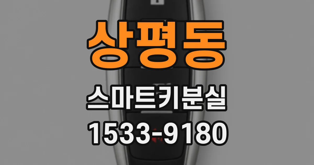 상평동 스마트키분실