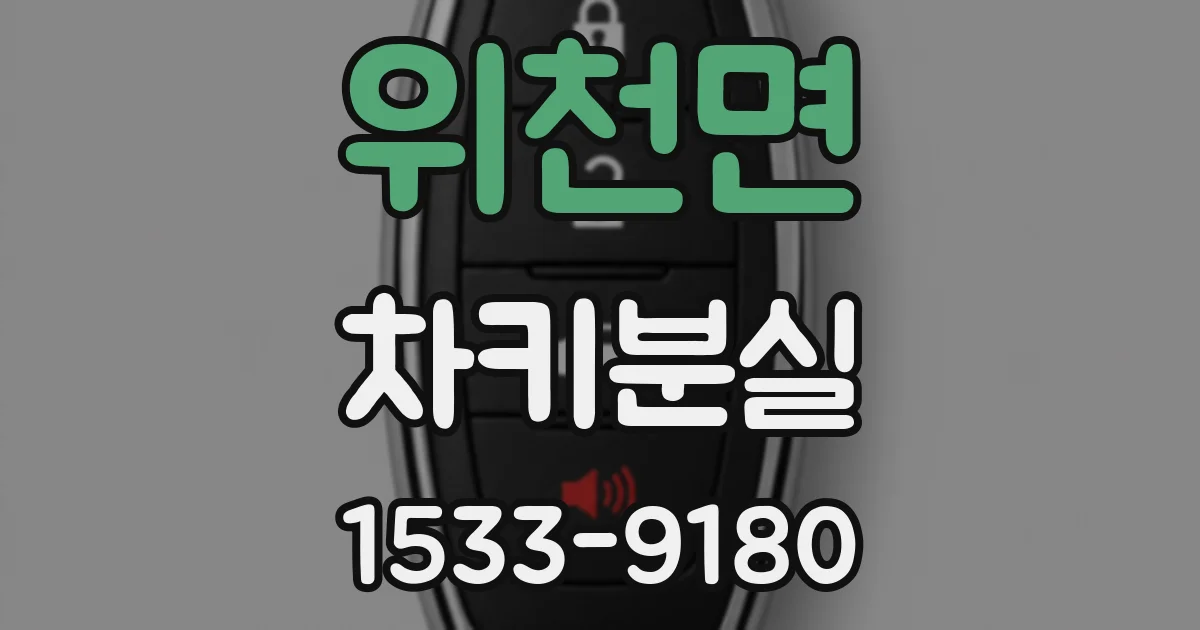 위천면 차키분실