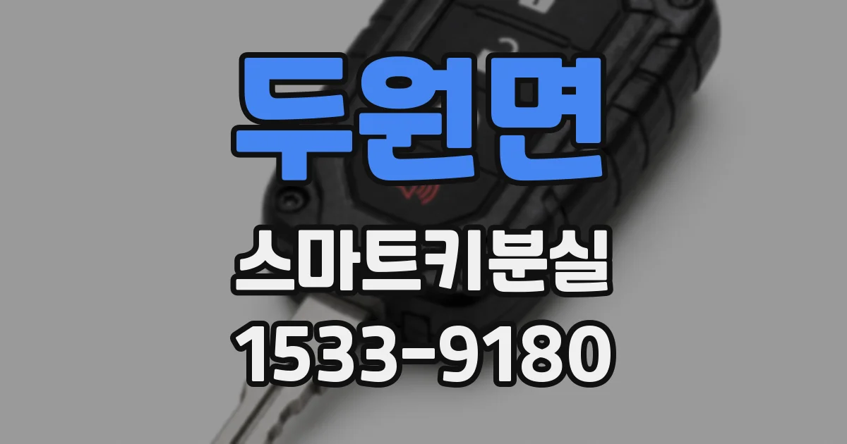 두원면 스마트키분실