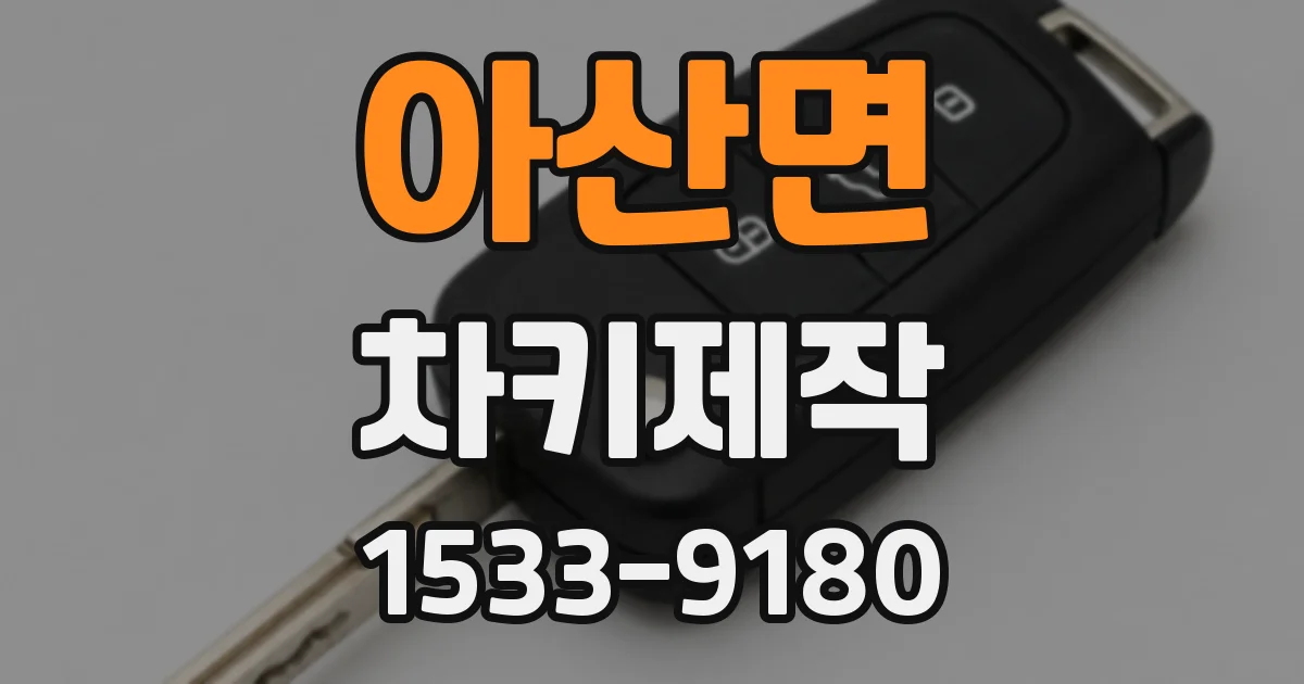 아산면 차키제작