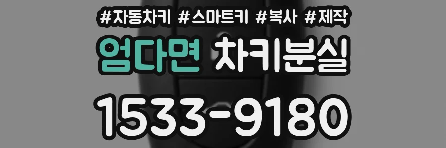 엄다면 차키분실