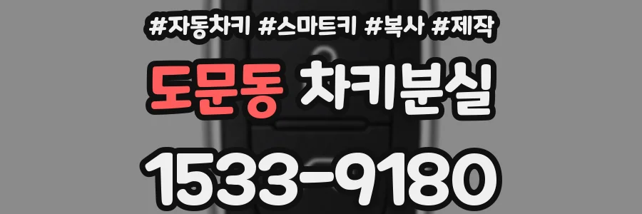 도문동 차키분실