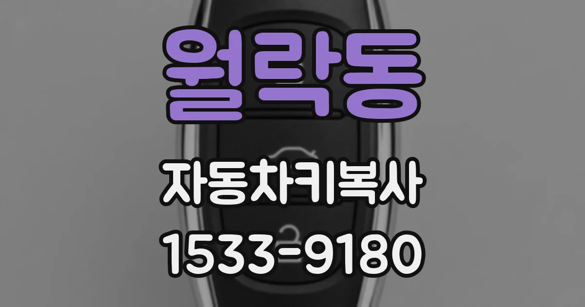 월락동 자동차키복사