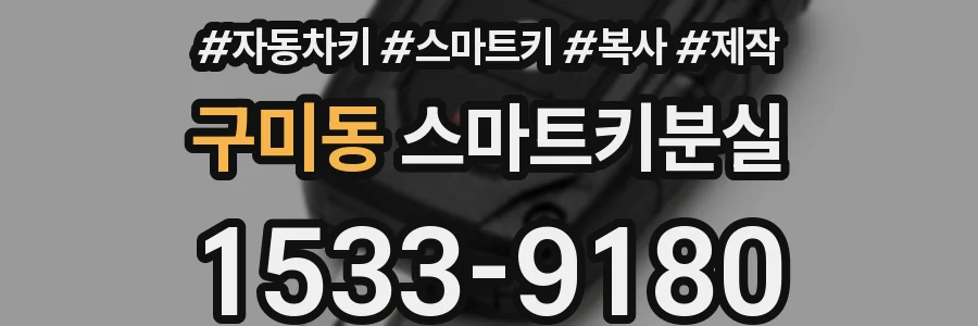 구미동 스마트키분실
