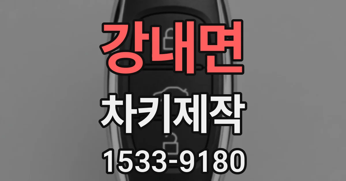 강내면 차키제작