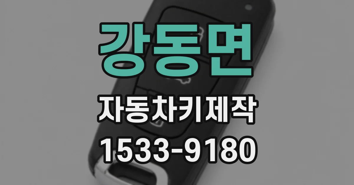 강동면 자동차키제작