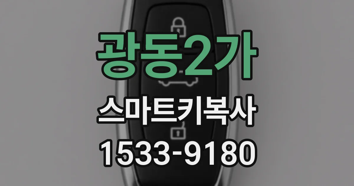 광동2가 스마트키복사
