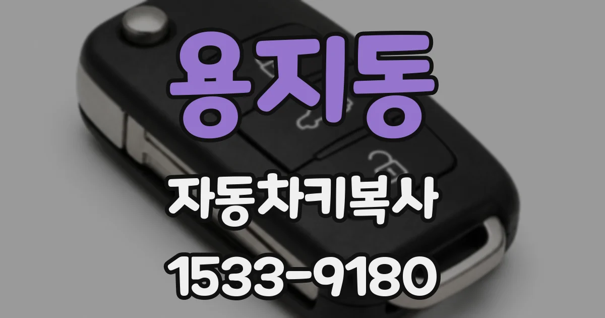 용지동 자동차키복사