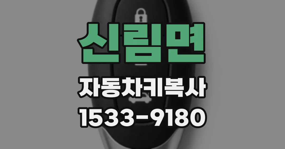 신림면 자동차키복사