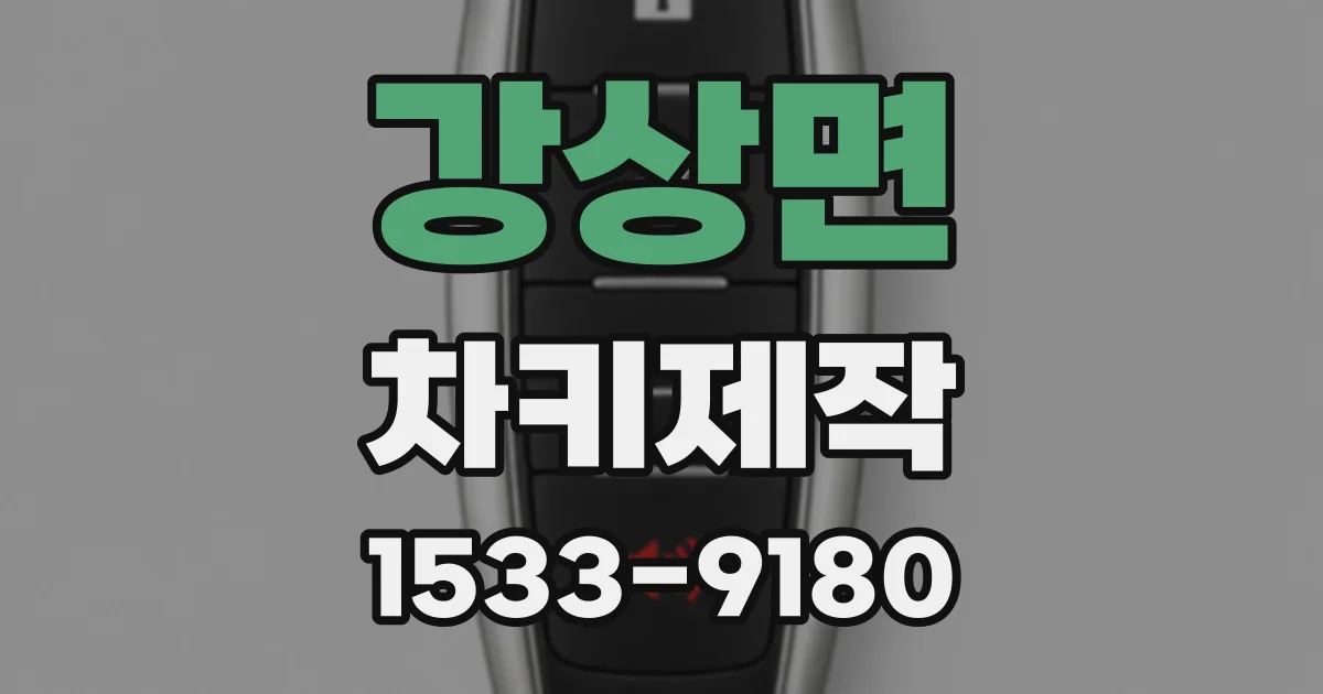 강상면 차키제작