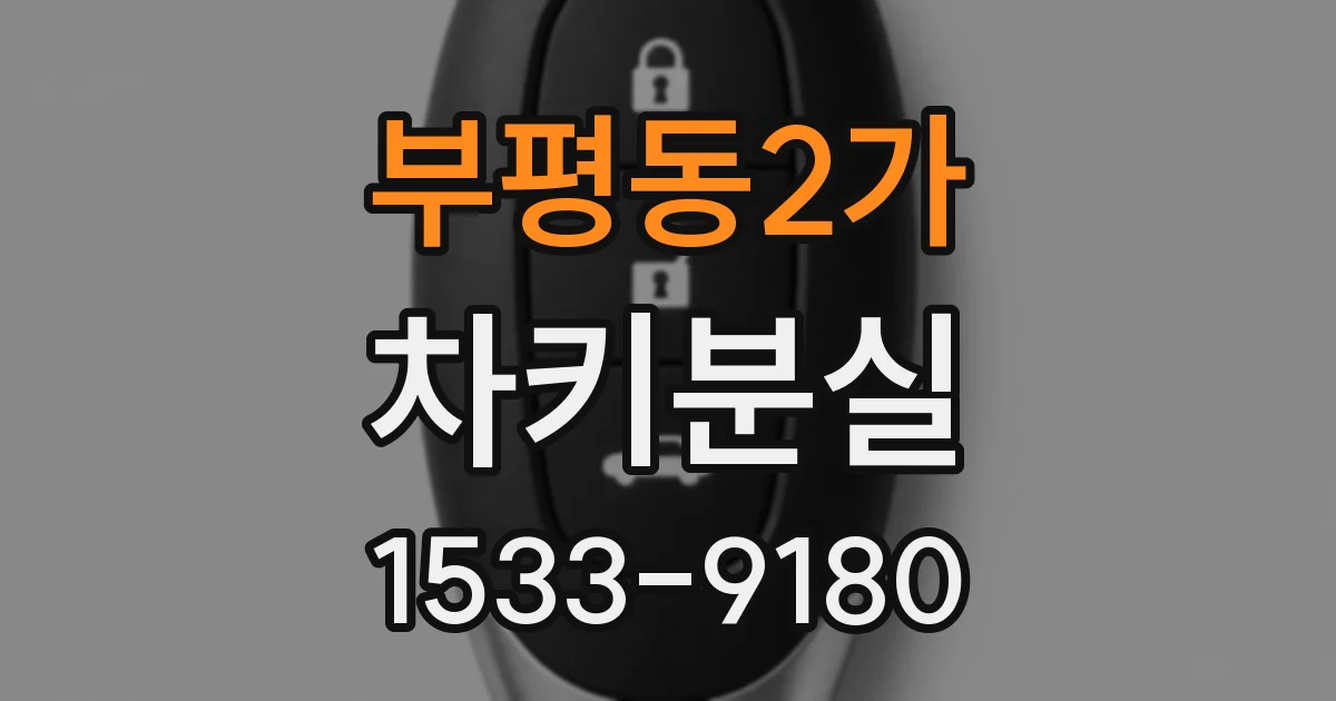 부평동2가 차키분실