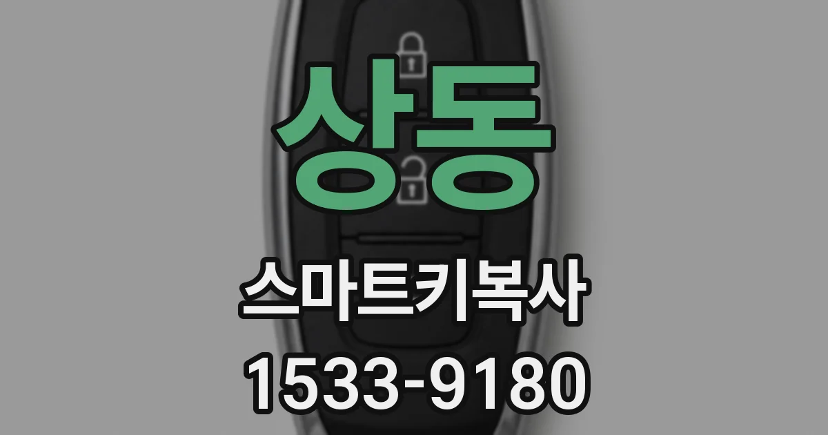 상동 스마트키복사