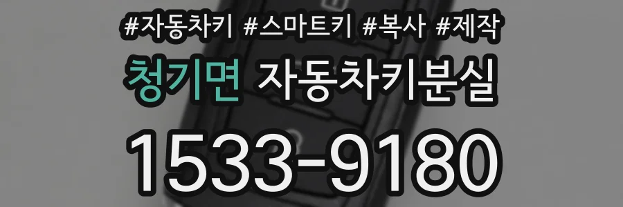 청기면 자동차키분실