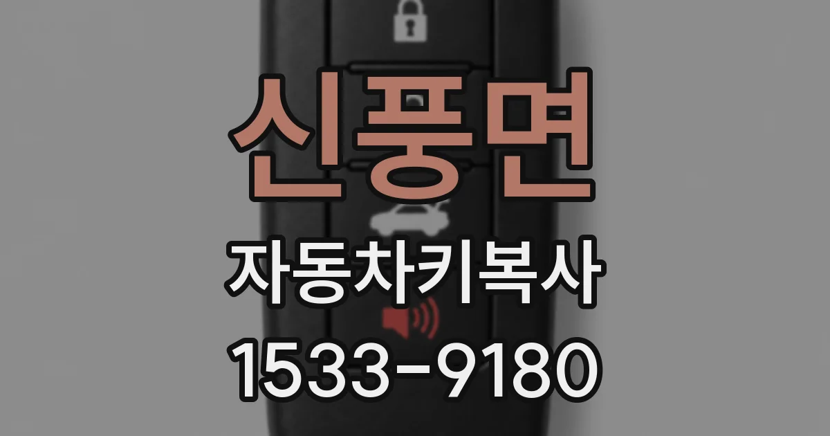 신풍면 자동차키복사