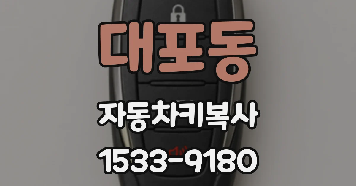 대포동 자동차키복사