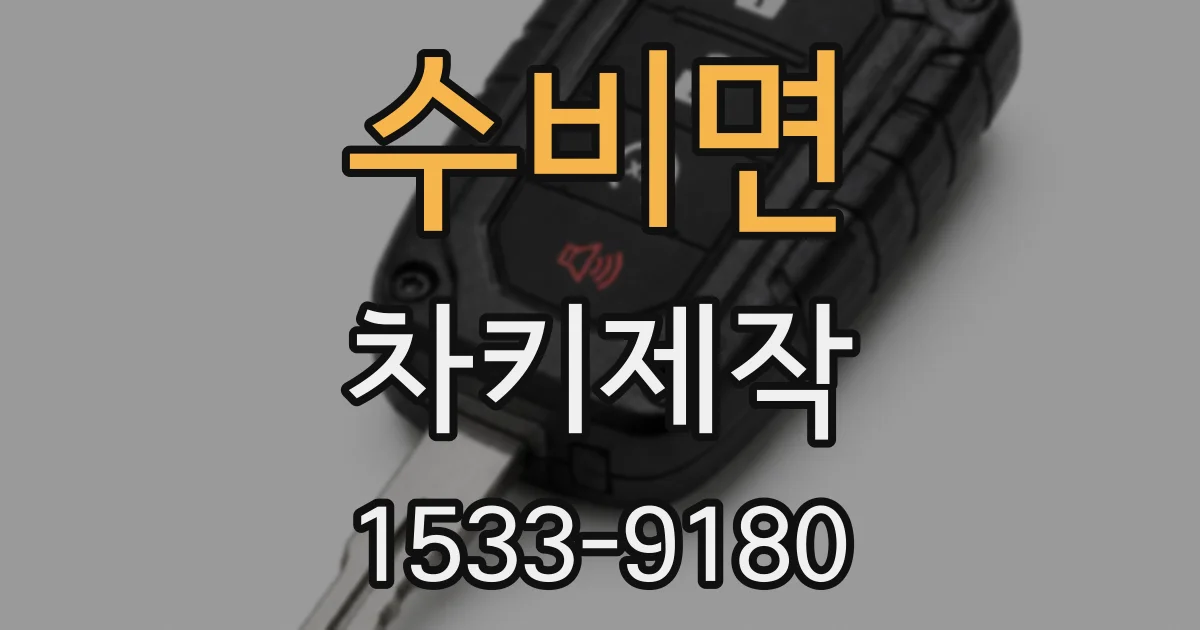 수비면 차키제작