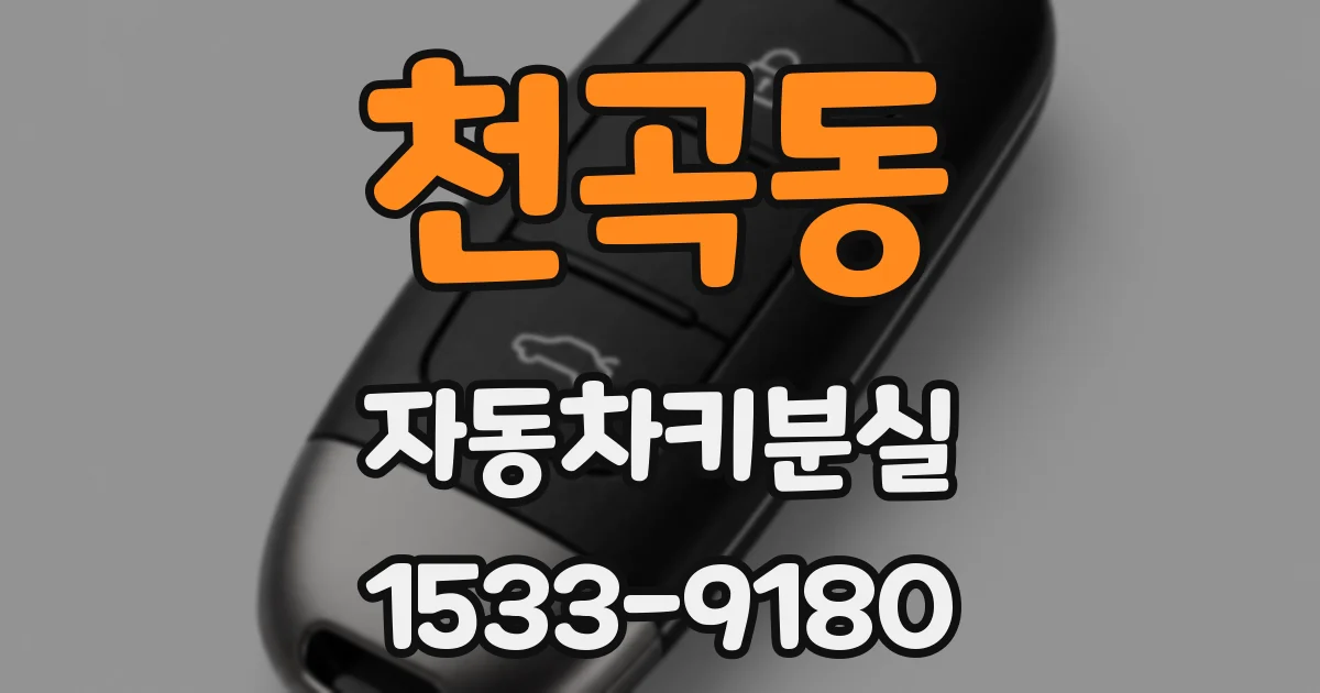 천곡동 자동차키분실