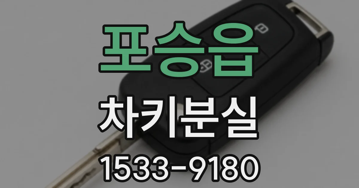 포승읍 차키분실