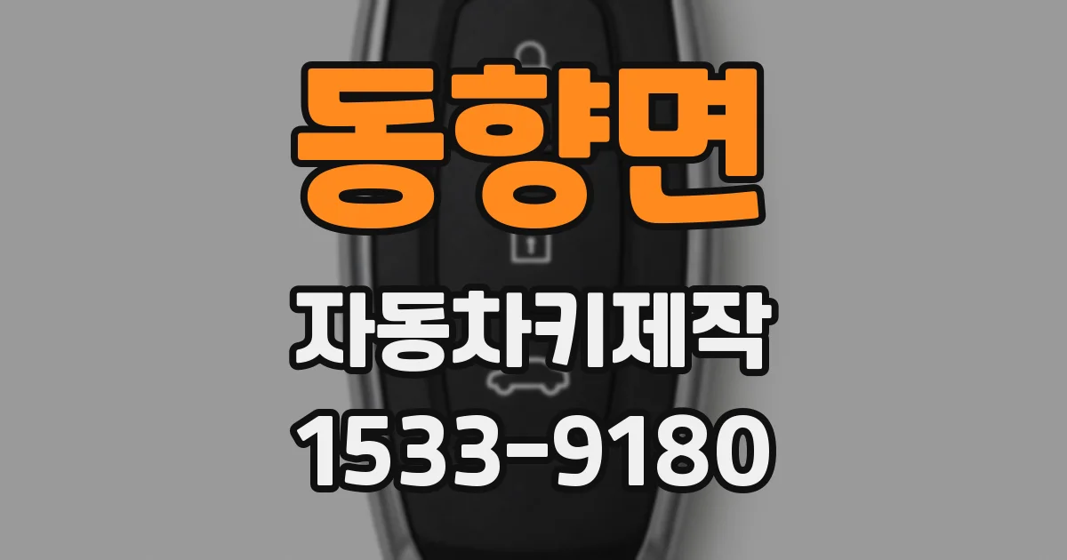 동향면 자동차키제작