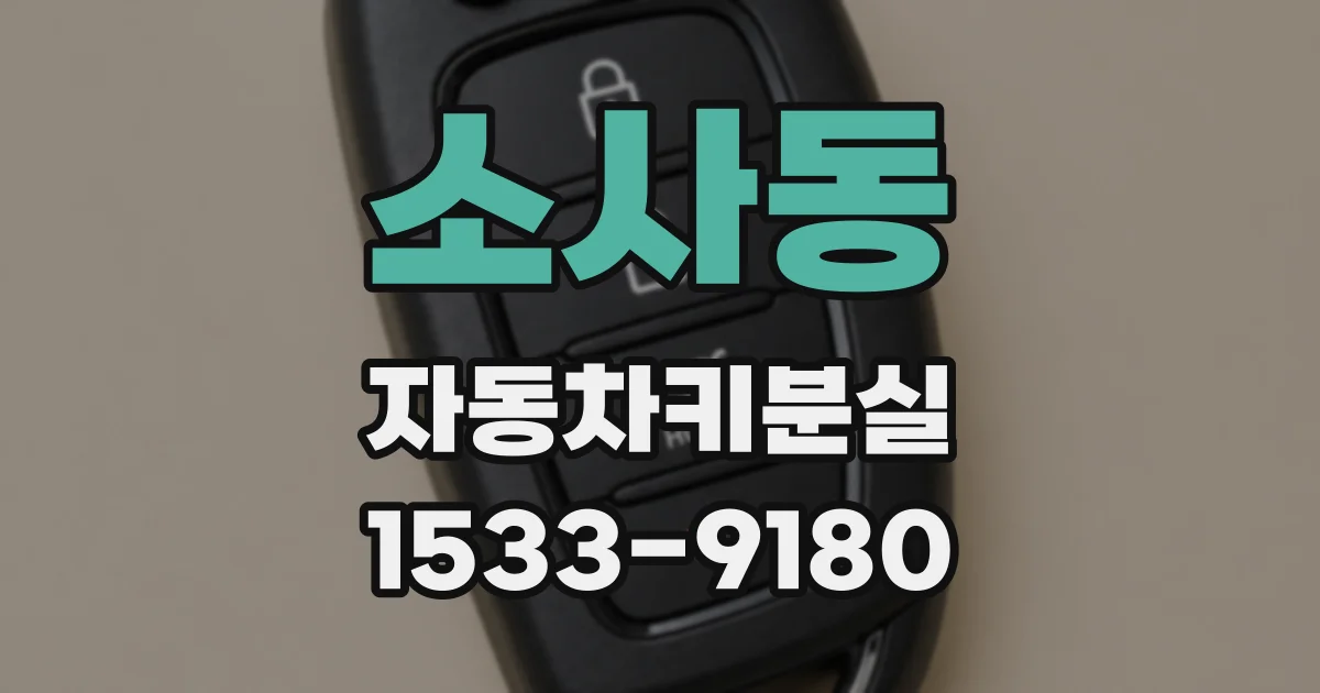 소사동 자동차키분실