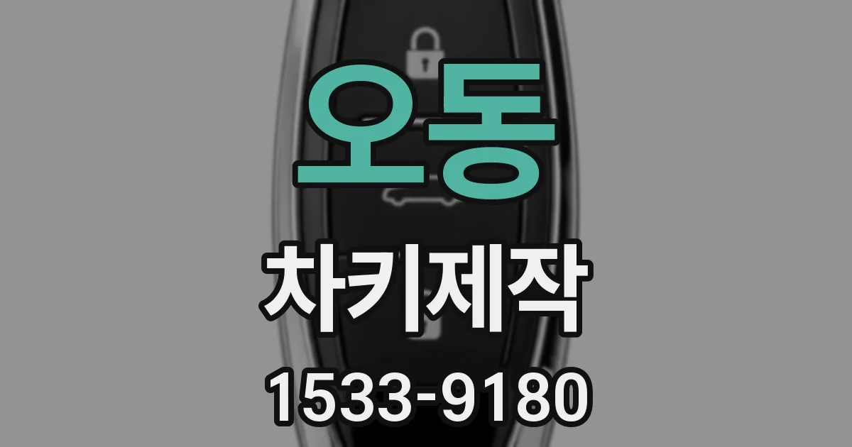 오동 차키제작