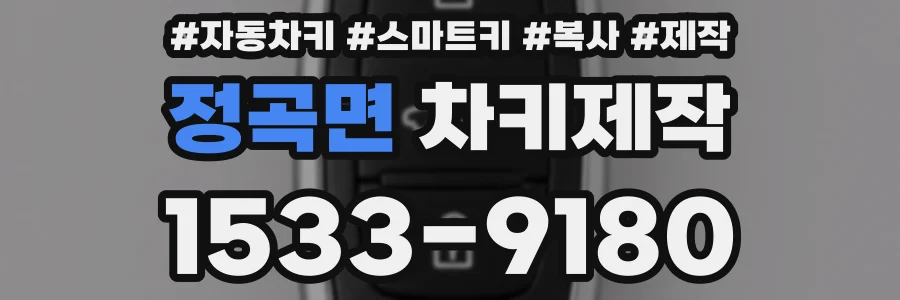 정곡면 차키제작