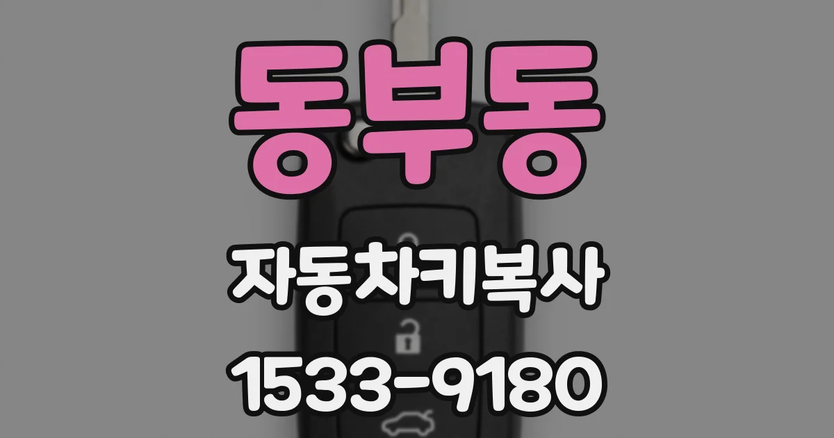 동부동 자동차키복사