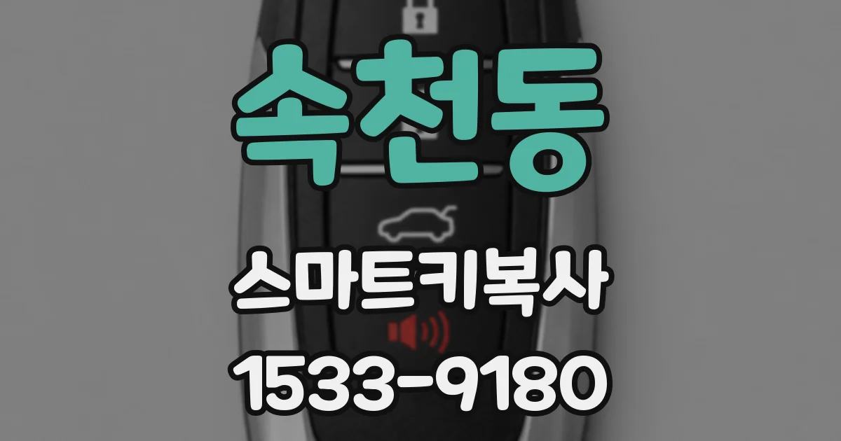 속천동 스마트키복사