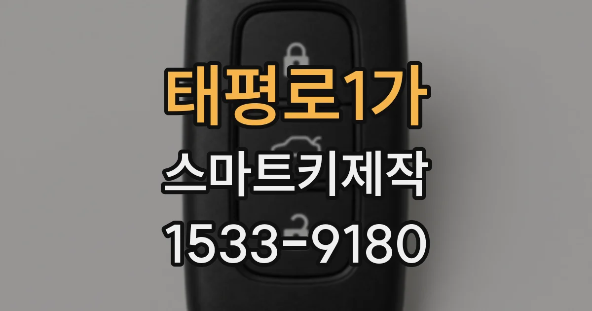 태평로1가 스마트키제작