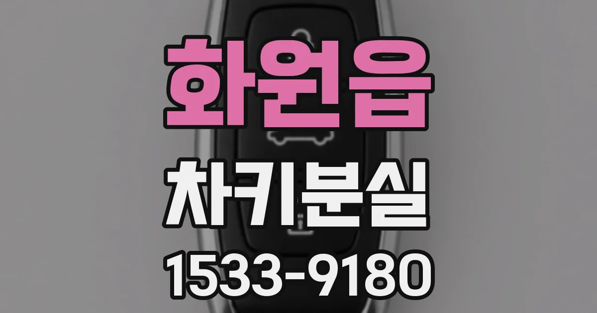 화원읍 차키분실