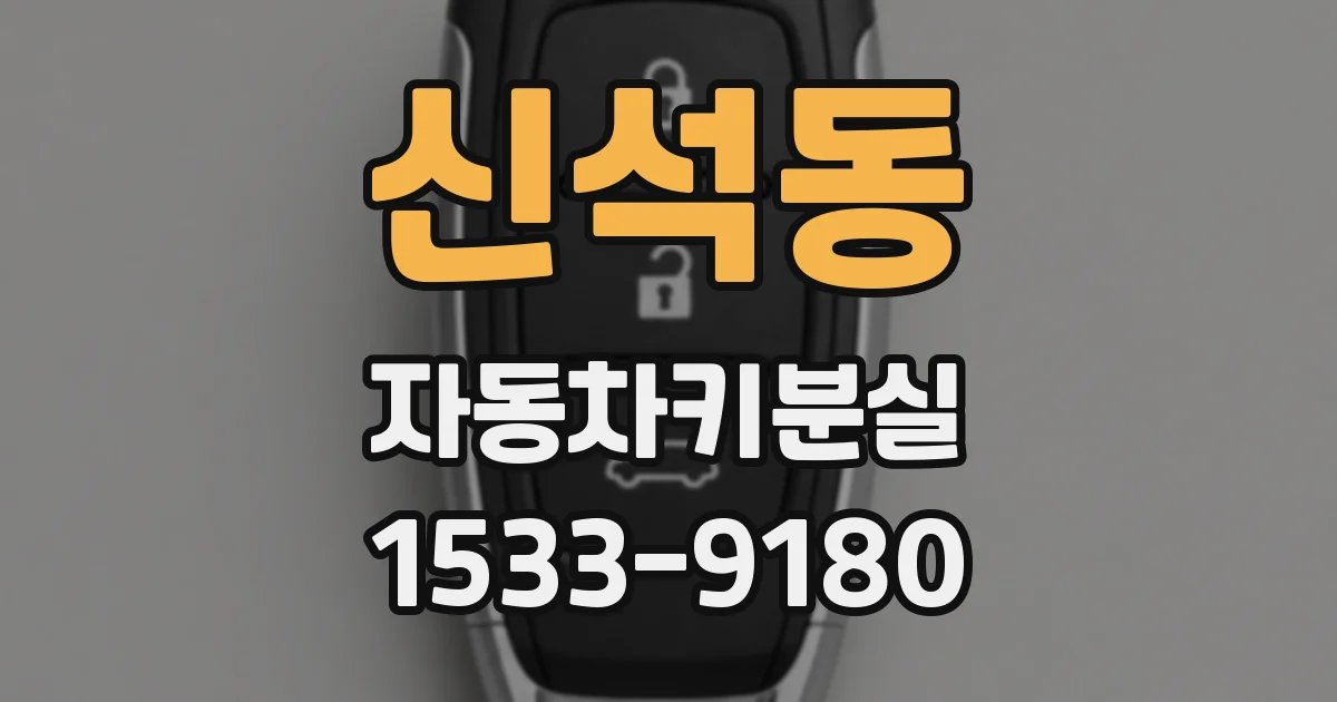 신석동 자동차키분실