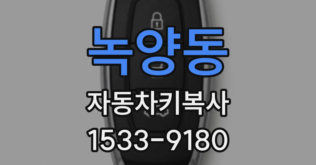 녹양동 자동차키복사