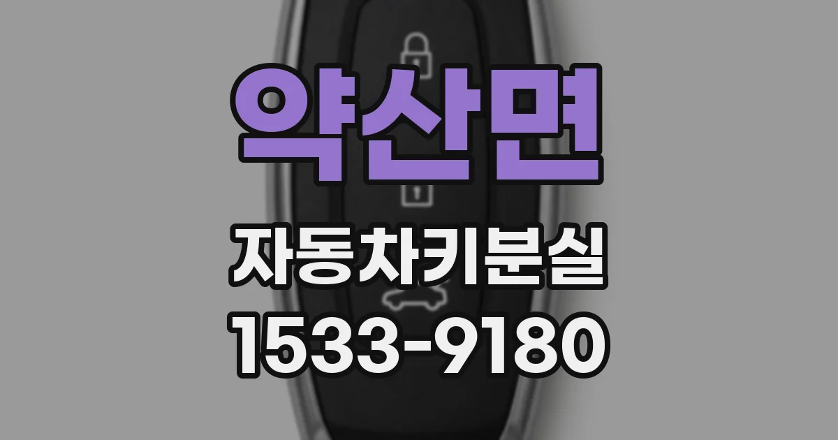 약산면 자동차키분실