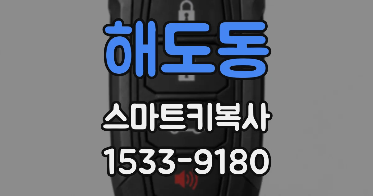 해도동 스마트키복사