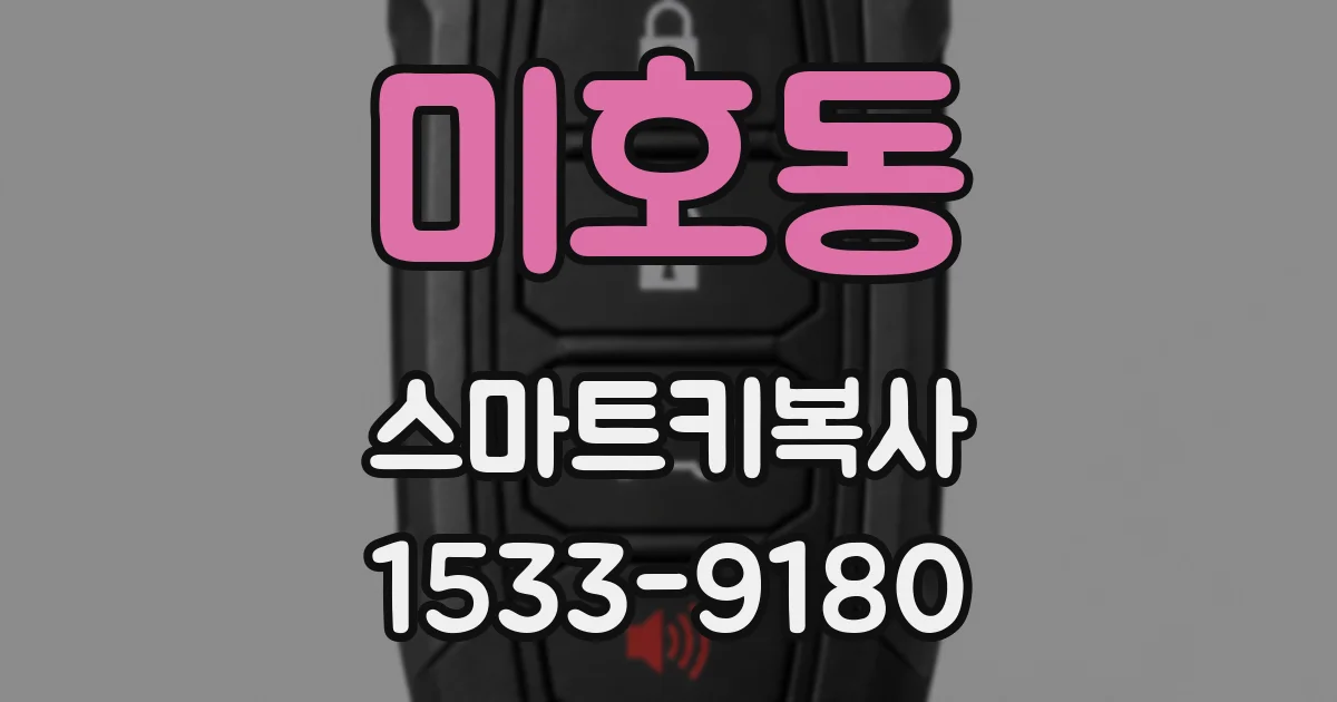 미호동 스마트키복사