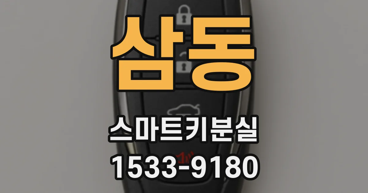 삼동 스마트키분실