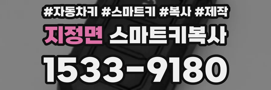 지정면 스마트키복사