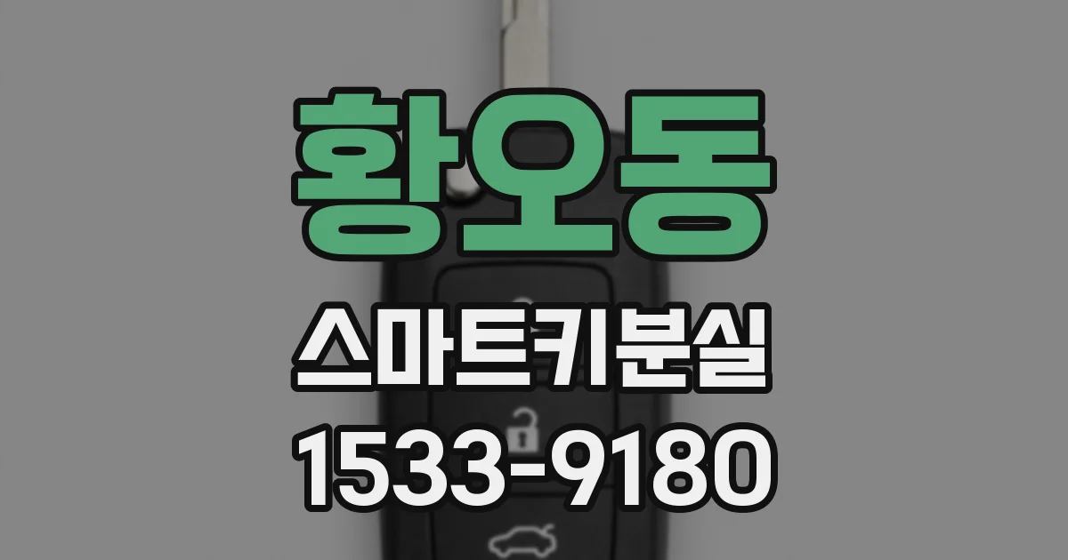 황오동 스마트키분실