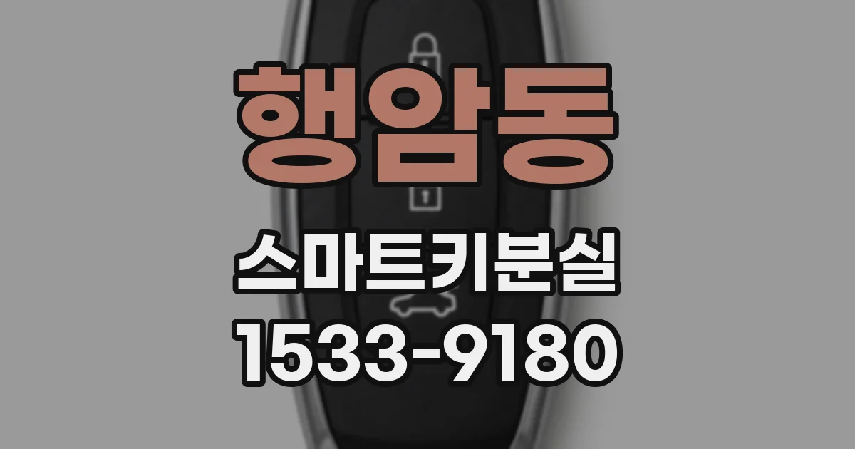 행암동 스마트키분실