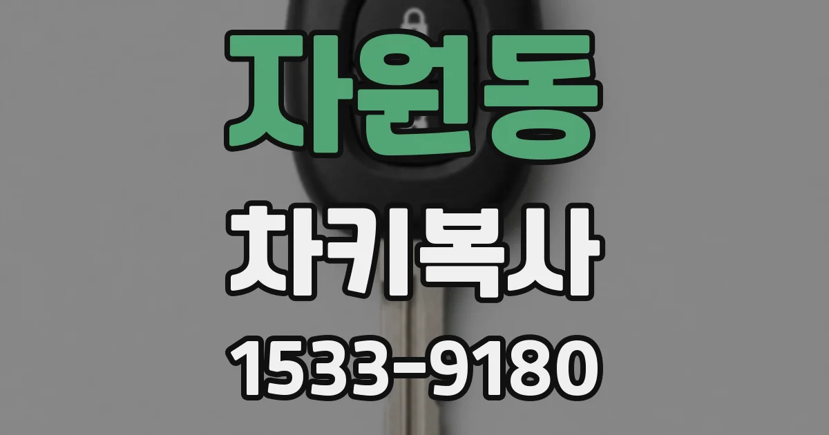 자원동 차키복사