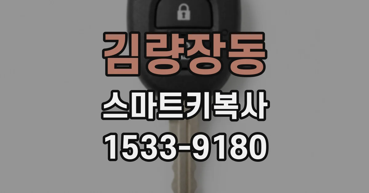 김량장동 스마트키복사