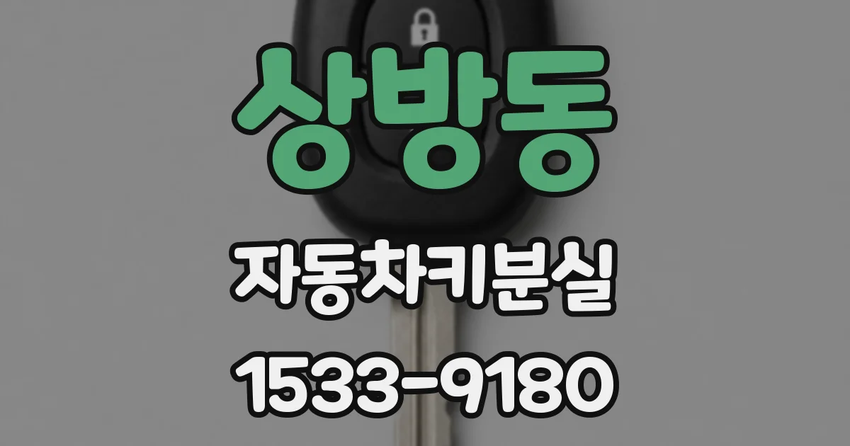 상방동 자동차키분실