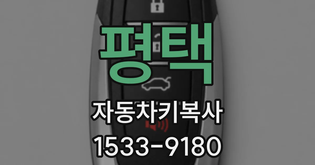 평택 자동차키복사