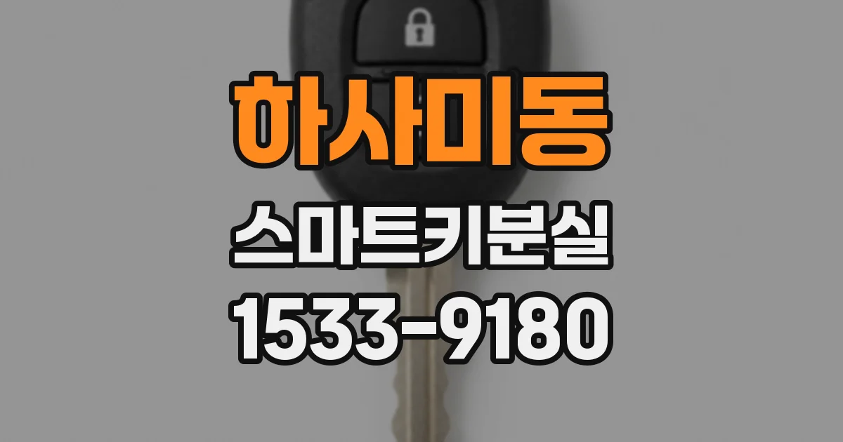 하사미동 스마트키분실