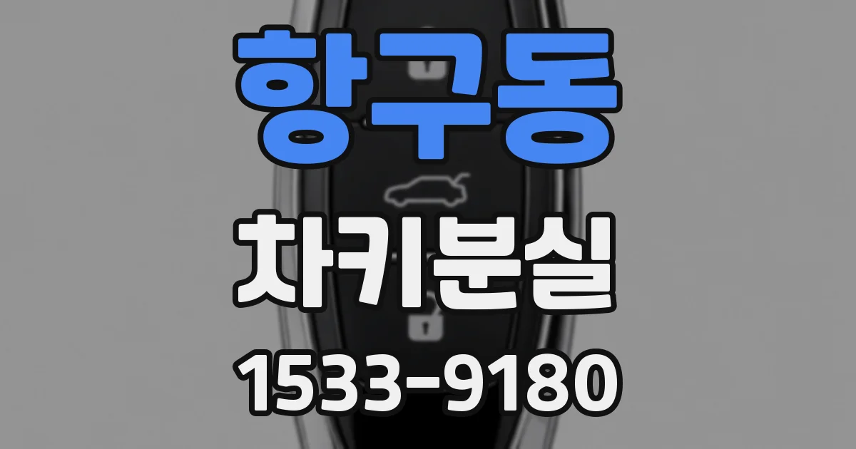 항구동 차키분실