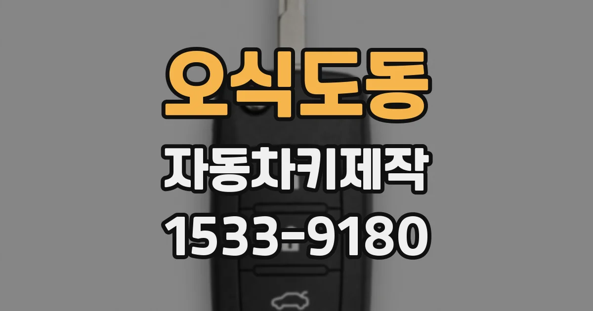 오식도동 자동차키제작