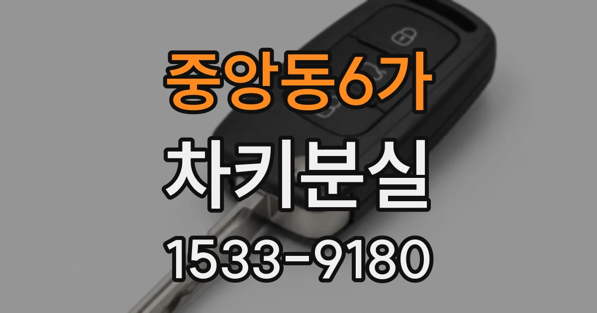 중앙동6가 차키분실
